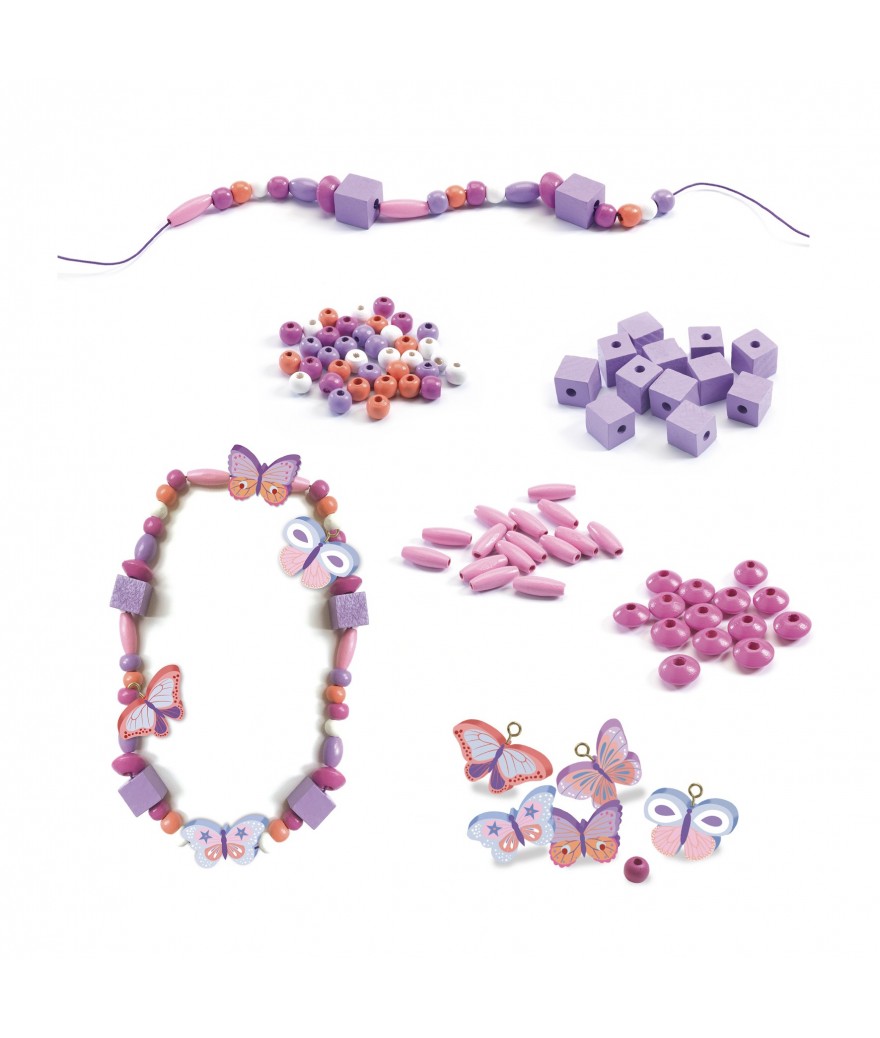 Djeco 450 Fantasieparels | Vlinders Djeco 450 Fantasieparels | Vlinders