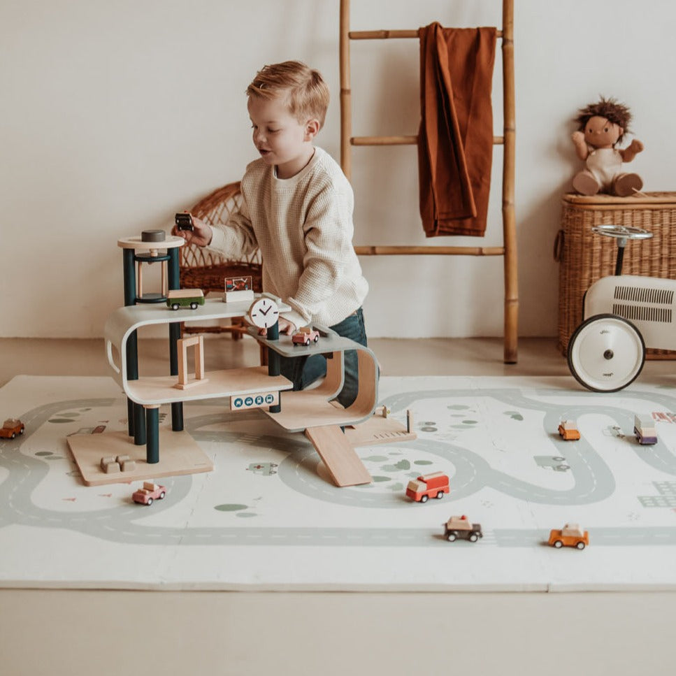 Play And Go EEVAA 2-In-1 Speeltapijt Puzzelmat & Opbergbox | Road 120x180cm Play And Go EEVAA 2-In-1 Speeltapijt Puzzelmat & Opbergbox | Road 120x180cm