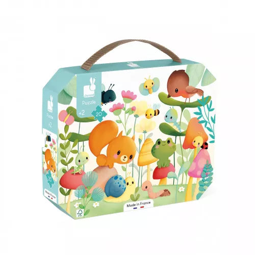 Janod Puzzelkoffer 20st | Dieren In De Tuin Janod Puzzelkoffer 20st | Dieren In De Tuin