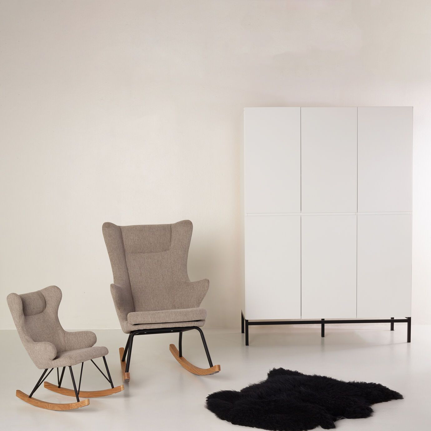 Quax Rocking Adult Chair De Luxe - Sand Grey Quax Rocking Adult Chair De Luxe - Sand Grey