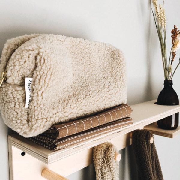 Studio Noos Toilettas Chunky Pouch | Teddy Ecru Studio Noos Toilettas Chunky Pouch | Teddy Ecru