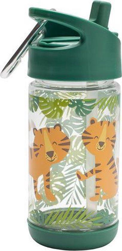 SugarBooger Handige Flip & Sip Tritan Drinkfles Tiger SugarBooger Handige Flip & Sip Tritan Drinkfles Tiger