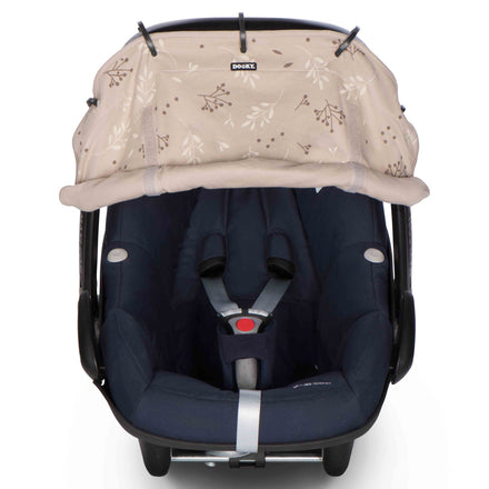 Dooky Universele Hoes Voor Buggy / Autostoeltje | Romantic Leaves Beige