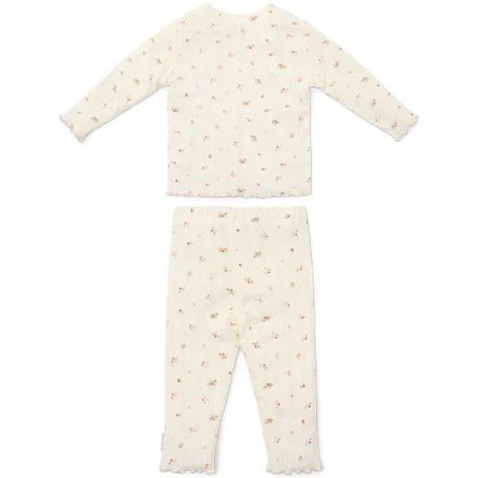 Little Dutch Twee-delige Pyjama Fairy Blossom | Wit