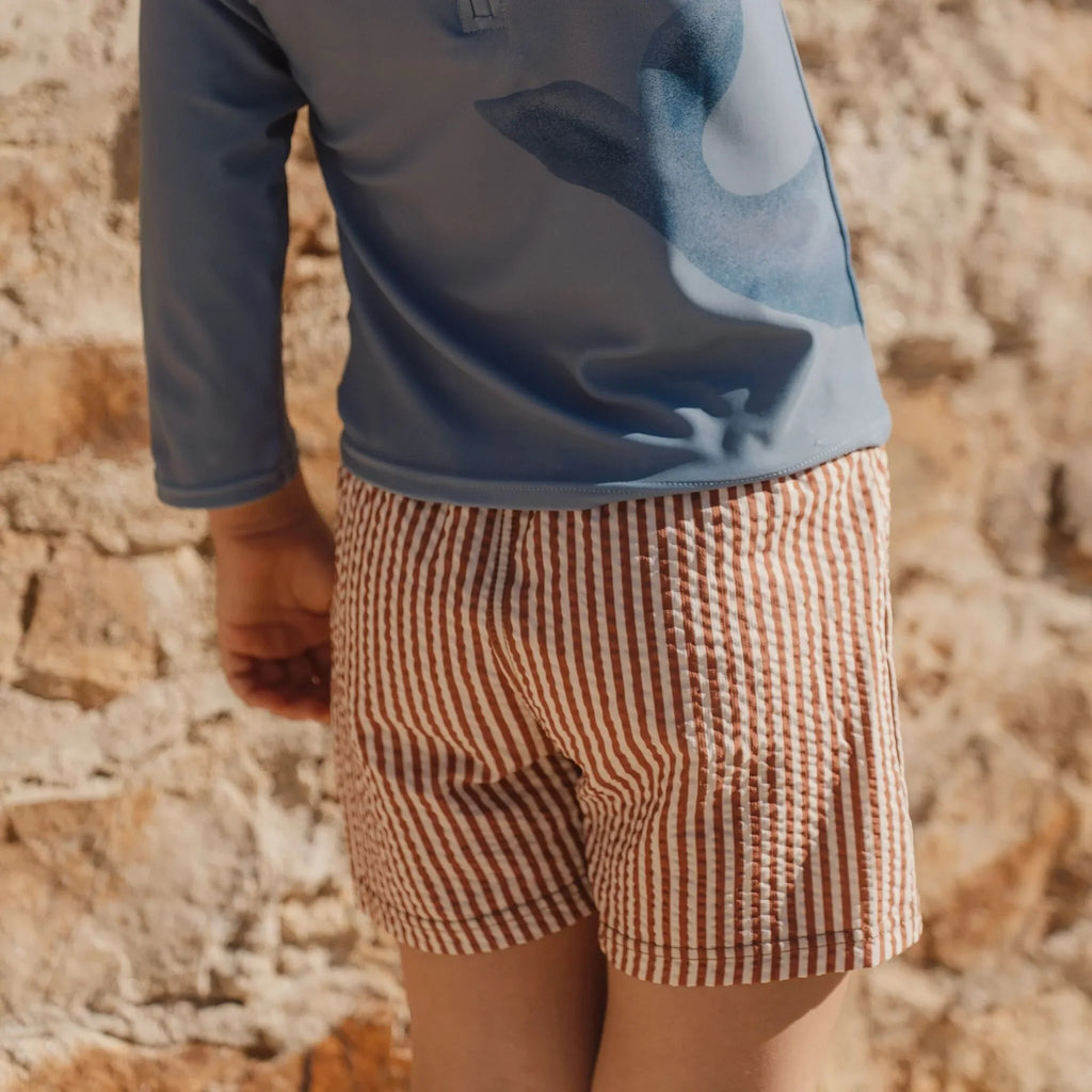 * Little Dutch Zwembroek | Ocean Brown Stripes