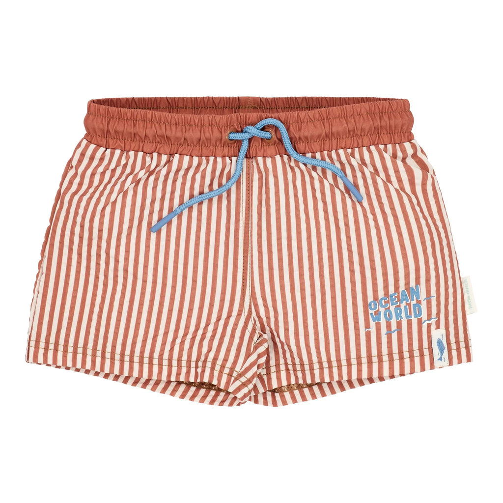 * Little Dutch Zwembroek | Ocean Brown Stripes