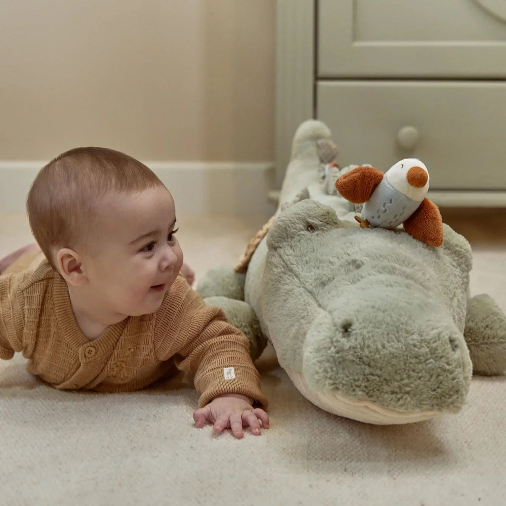 Little Dutch Activiteiten Tummy Time Knuffel Krokodil XL 93cm - Safari Friends