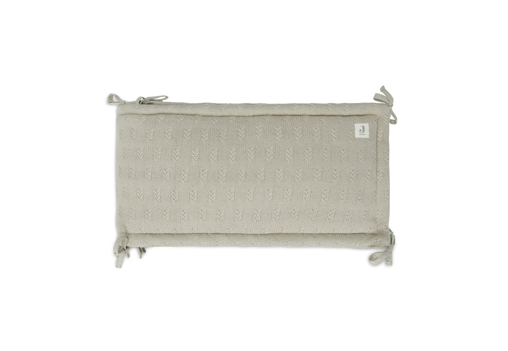 Jollein Box/bedomrander 35x180 cm | Grain Knit Olive Green