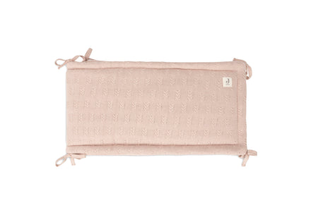 Jollein Box/bedomrander 35x180 cm | Grain Knit Wild Rose