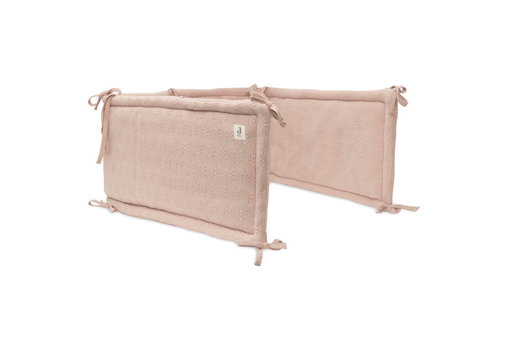 Jollein Box/bedomrander 35x180 cm | Grain Knit Wild Rose