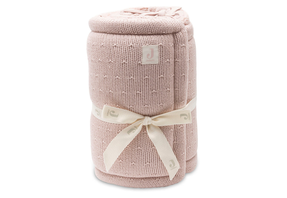 Jollein Boxbumper 180x30cm Sprinkle Knit | Silk Rose