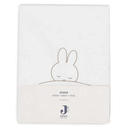 Jollein Laken Wieg 75x100cm Sleepy Miffy | Funghi