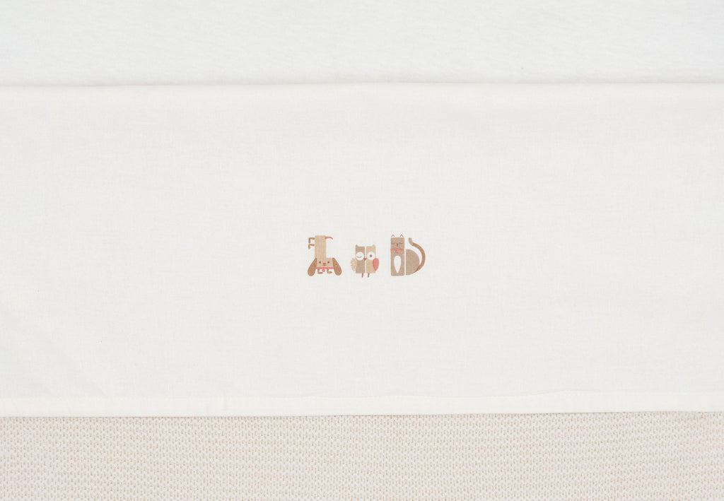 Jollein Laken Wieg 75x100cm | Animal Friends