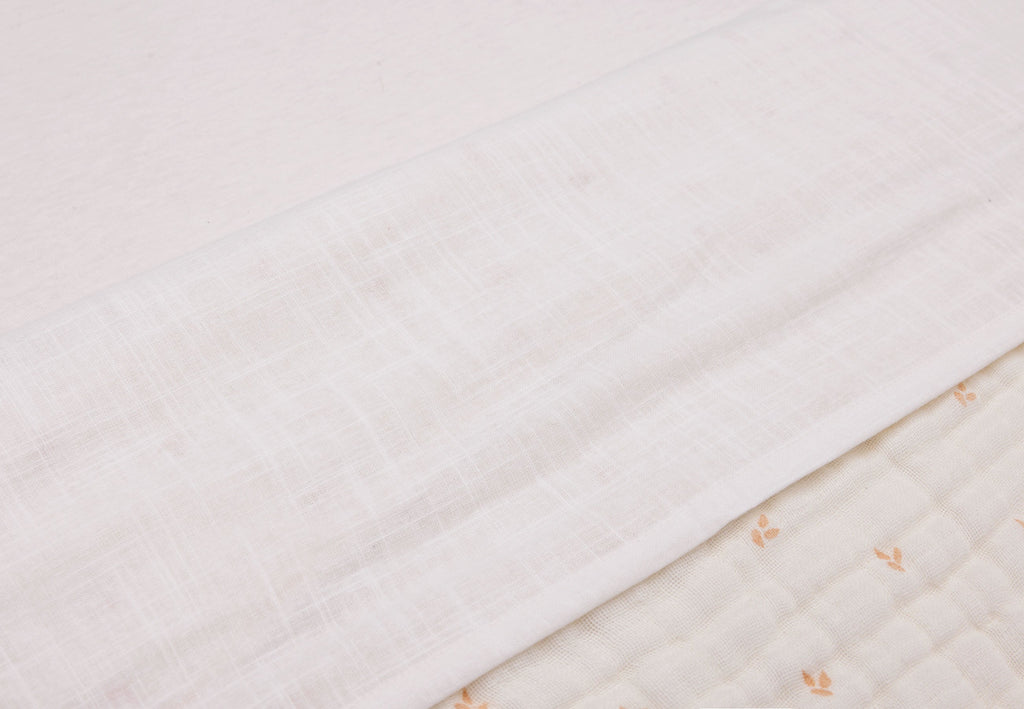 Jollein Laken Ledikant 120x150cm | Slub Ivory