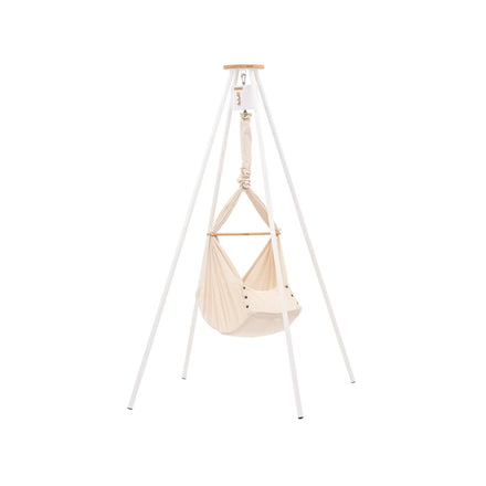 Nonomo Heavenly Dreams Baby Premium Wieg Almond + Move + Tipi Stand (stokken) White