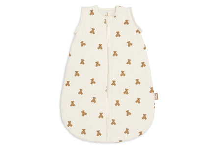 Detailfoto van de afritsbare mouw van de Jollein slaapzak Mini Teddy Bear L.Waffle bij De Gele Flamingo.