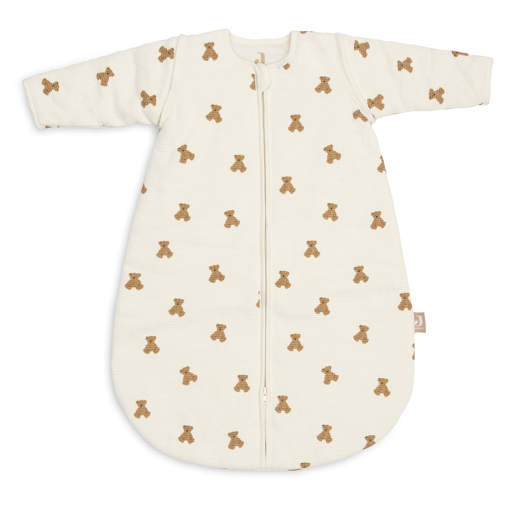 Jollein Slaapzak met afritsbare mouw Rond 60 cm Mini Teddy Bear L.Waffle bij De Gele Flamingo.