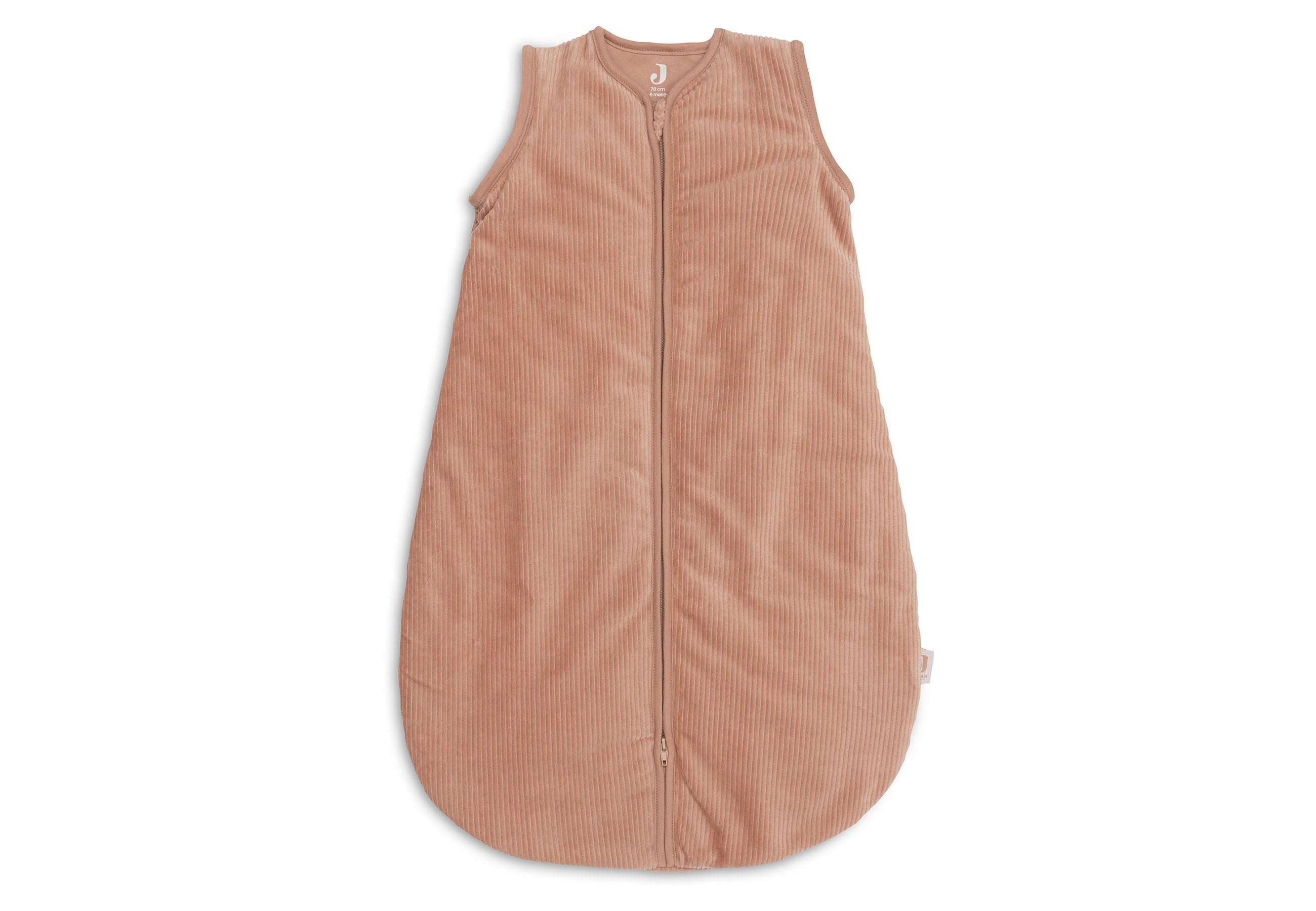 Jollein slaapzak met afritsbare mouw Rond 110 cm Rib in Light Terra, productfoto van de babyslaapzak, De Gele Flamingo