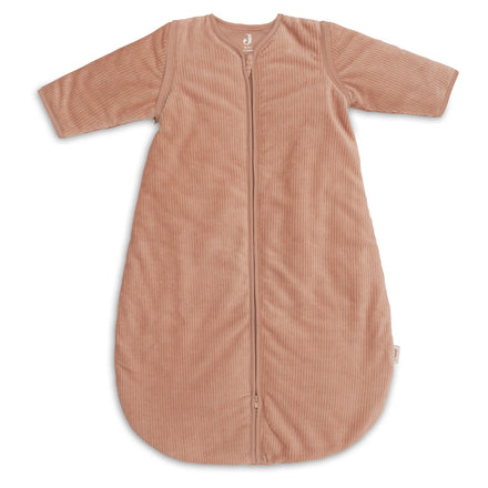 Jollein slaapzak met afritsbare mouw Rond 110 cm Rib in Light Terra, productfoto van de babyslaapzak, De Gele Flamingo
