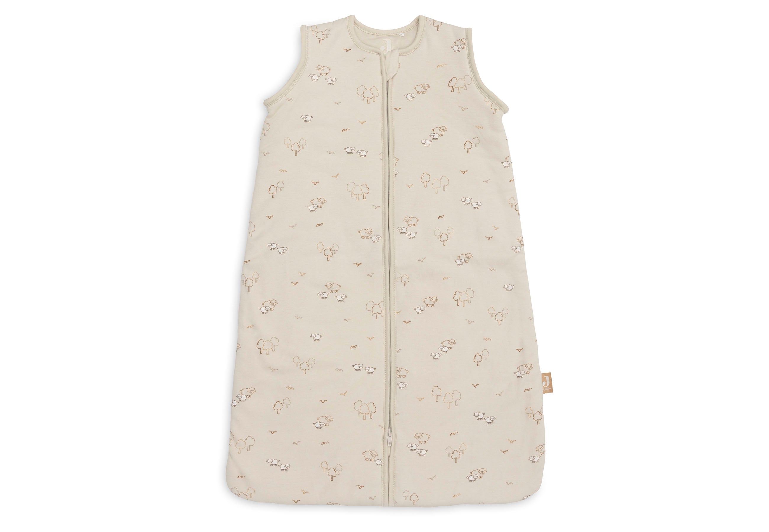 Jollein slaapzak met afritsbare mouw 110 cm in Woolly, productfoto van de babyslaapzak, De Gele Flamingo