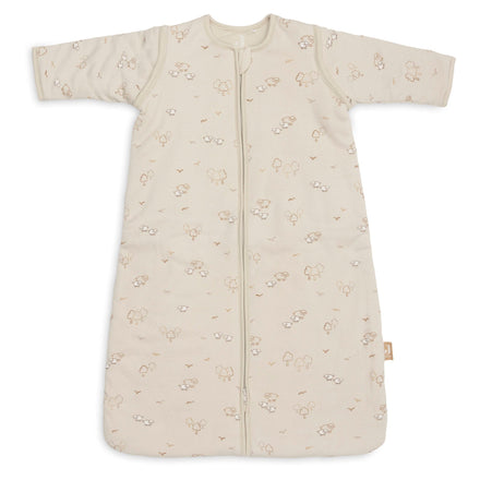 Jollein slaapzak met afritsbare mouw 110 cm in Woolly, productfoto van de babyslaapzak, De Gele Flamingo