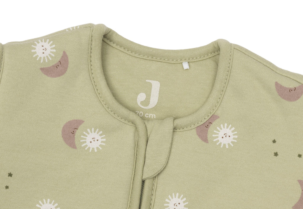 Jollein slaapzak Over The Moon 70 cm zonder mouwen, zachte katoenen voering, babyslaapzak De Gele Flamingo