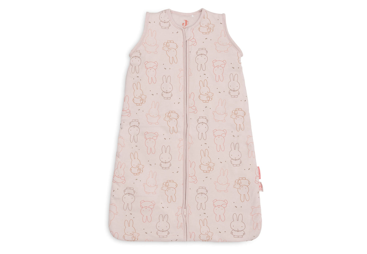 Jollein Slaapzak met afritsbare mouw 70 cm Miffy Moments in Silk Rose, katoenen babyslaapzak van De Gele Flamingo