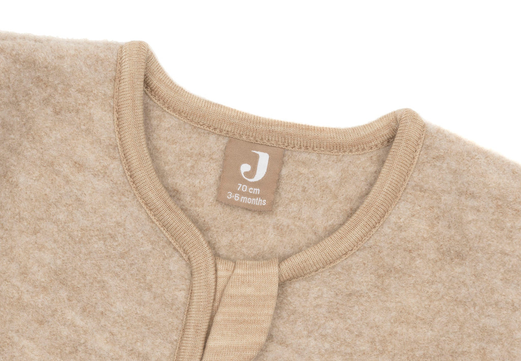 Jollein wollen slaapzak Natural rond model zonder mouwen, 100% merino wol, babyslaapzak van De Gele Flamingo