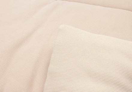 Jollein Boxkleed 75x95cm Little Waffle Warm Sand/ Sand