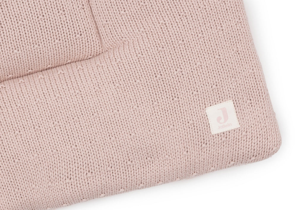 Jollein Boxkleed 75x95cm Sprinkle Knit | Silk Rose
