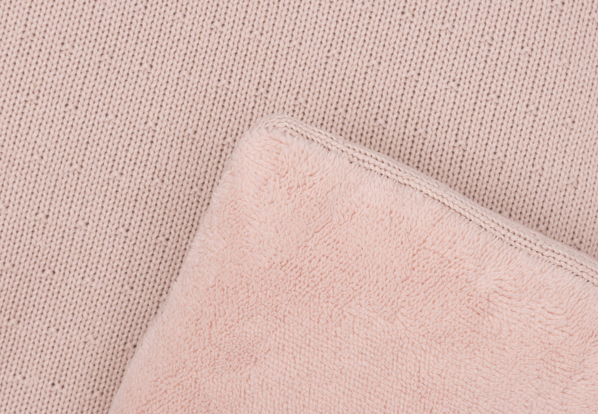 Jollein boxkleed 75x95 cm Sprinkle Knit in de kleur Silk Rose