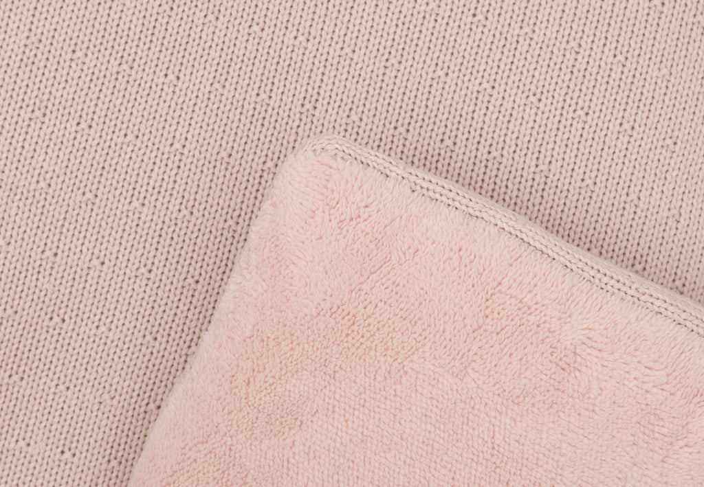 Jollein Boxkleed 75x95cm Sprinkle Knit | Silk Rose