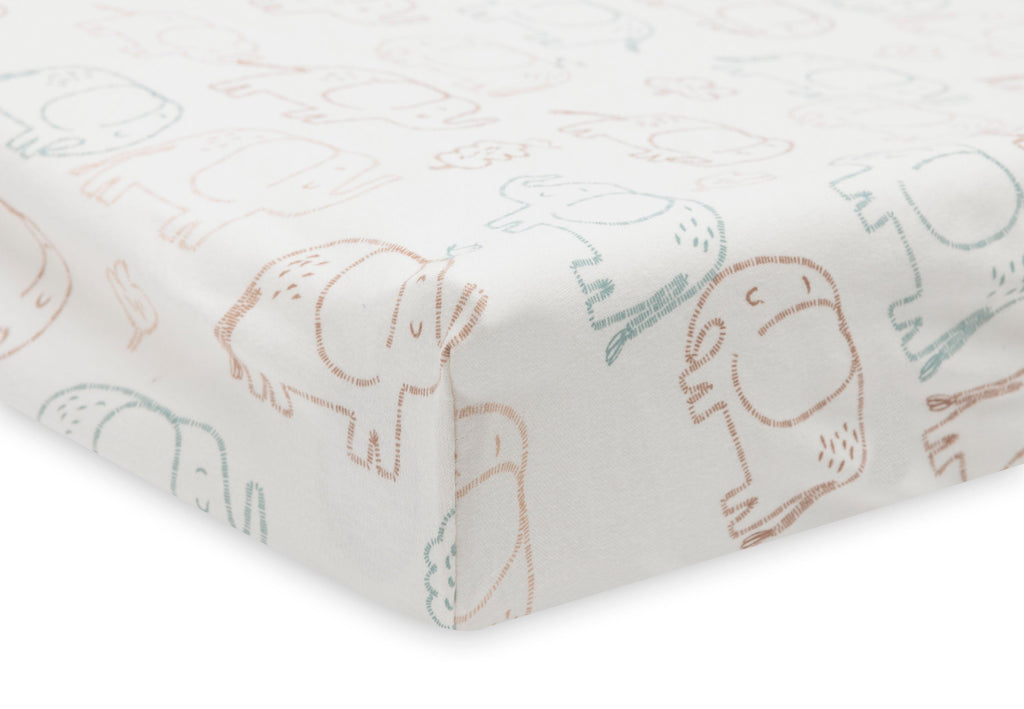 Jollein Aankleedkussenhoes Jersey 50x70cm | Elephant Tales