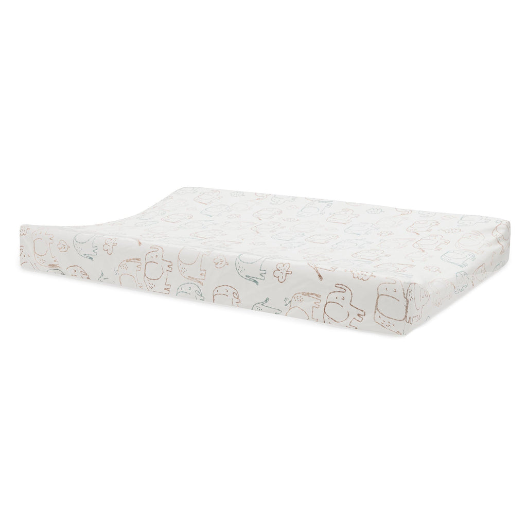 Jollein Aankleedkussenhoes Jersey 50x70cm | Elephant Tales