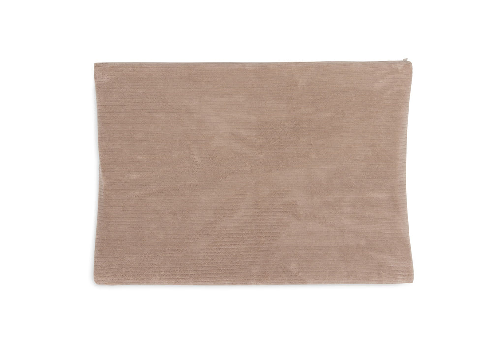 Jollein Aankleedkussenhoes 50x70cm Cloudy Rib | Milky Coffee