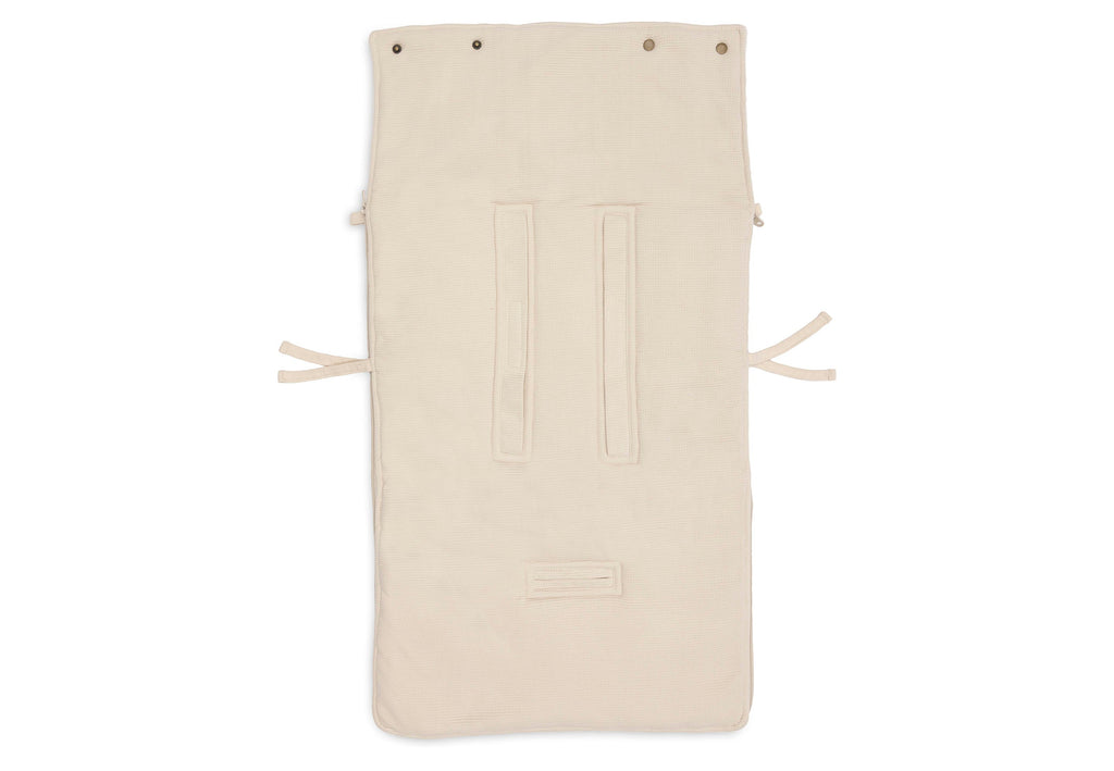 Jollein Voetenzak groep 0+ 3/5 punts gordel Little Waffle Sand