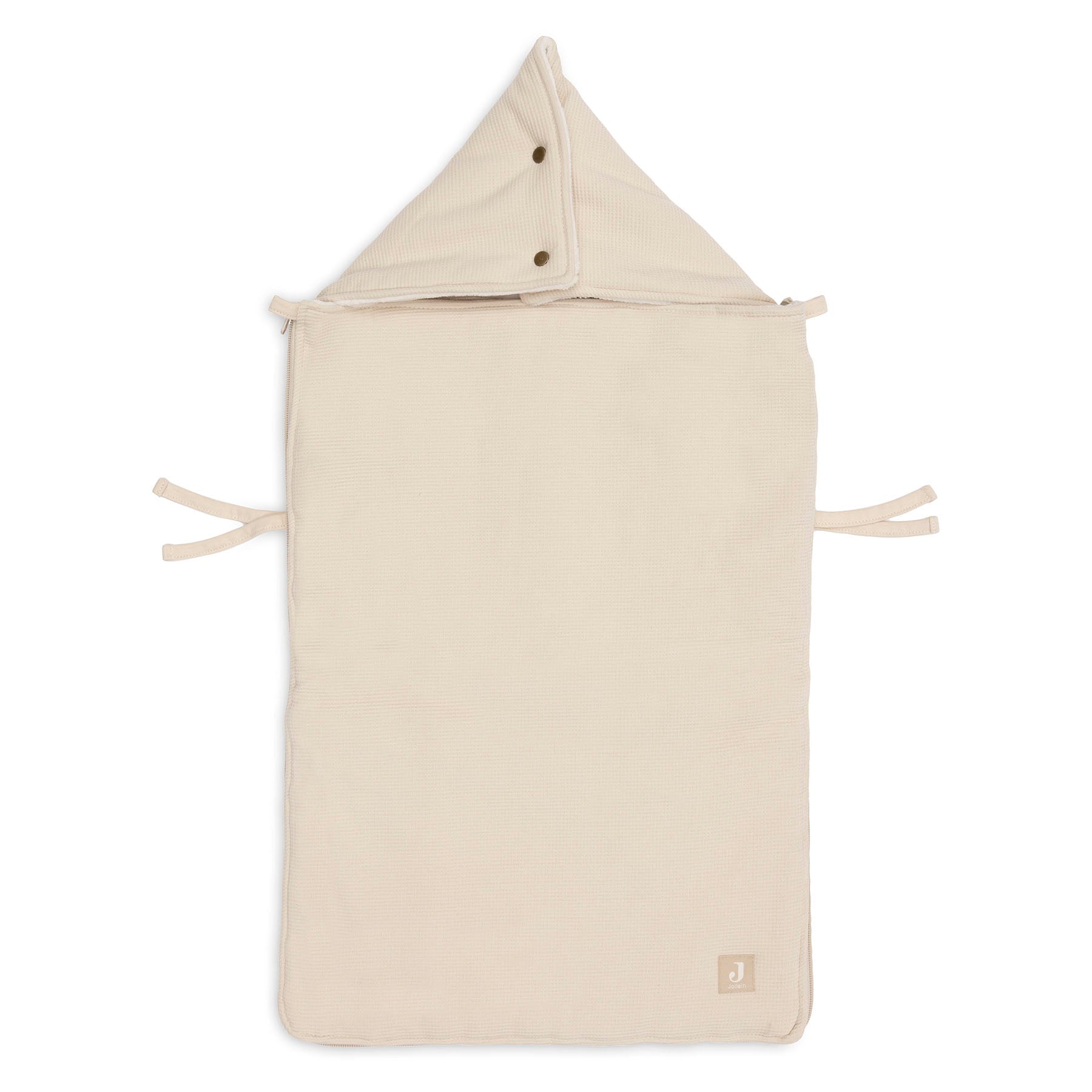 Jollein Voetenzak groep 0+ 3/5 punts gordel Little Waffle Sand