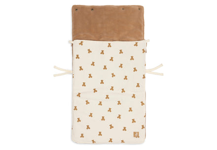 Jollein Voetenzak groep 0+ 3/5 punts gordel Mini Teddy Bear Waffle