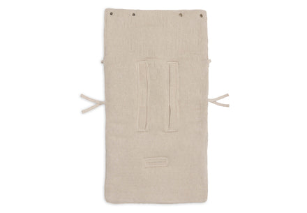 Jollein Voetenzak groep 0+ 3/5 punts gordel Sprinkle Knit | Sand