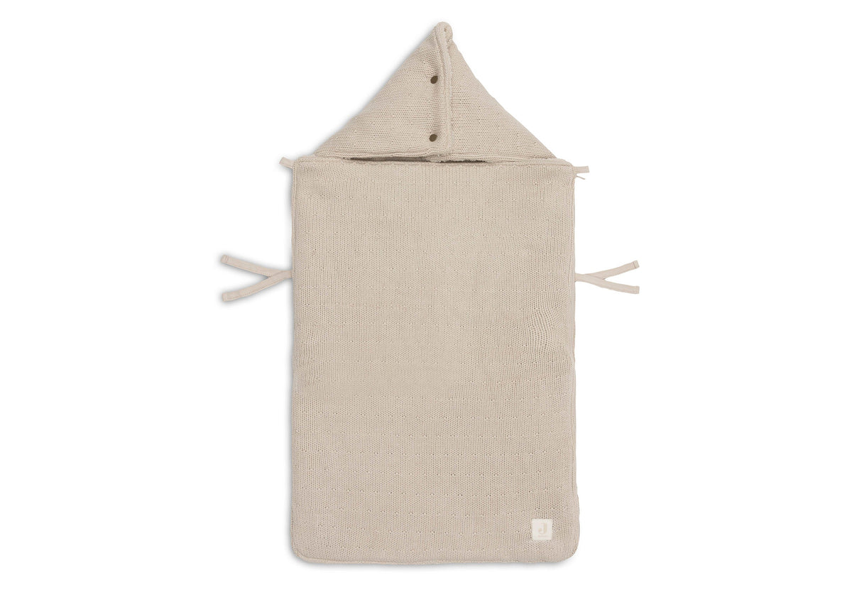 Jollein Voetenzak groep 0+ 3/5 punts gordel Sprinkle Knit | Sand