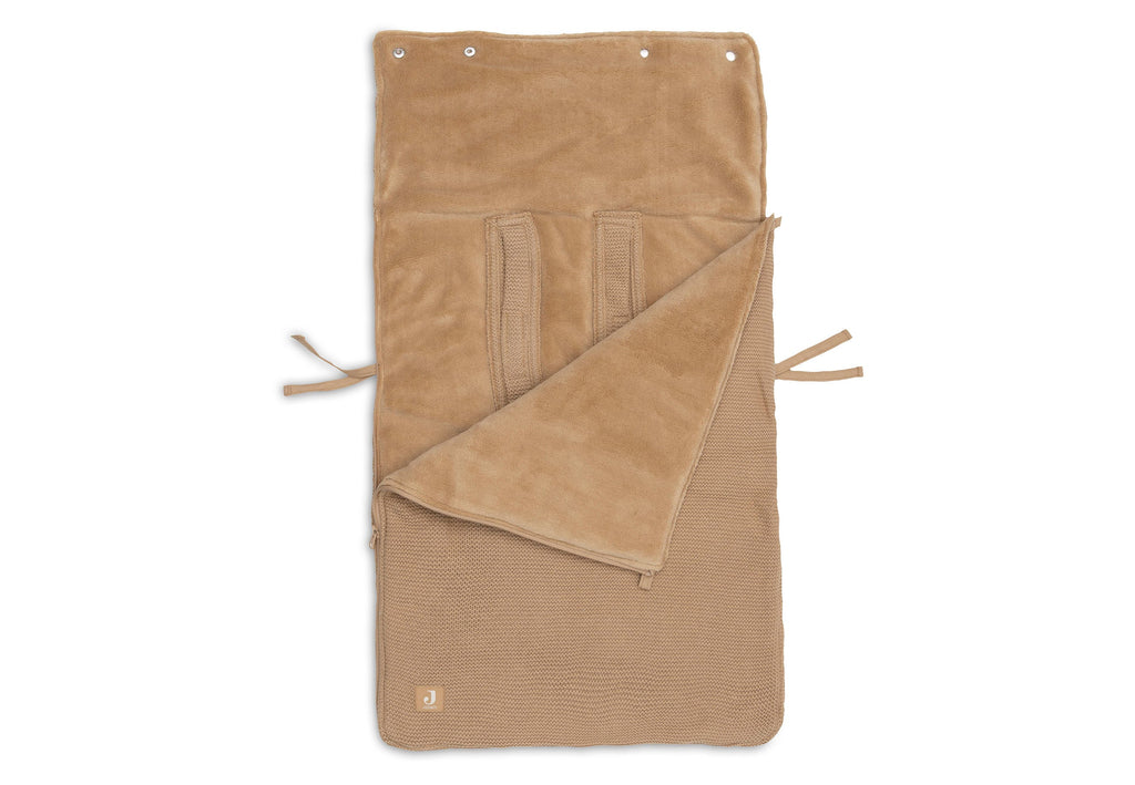 Jollein Voetenzak groep 0+ 3/5 punts gordel Basic Knit | Hazel