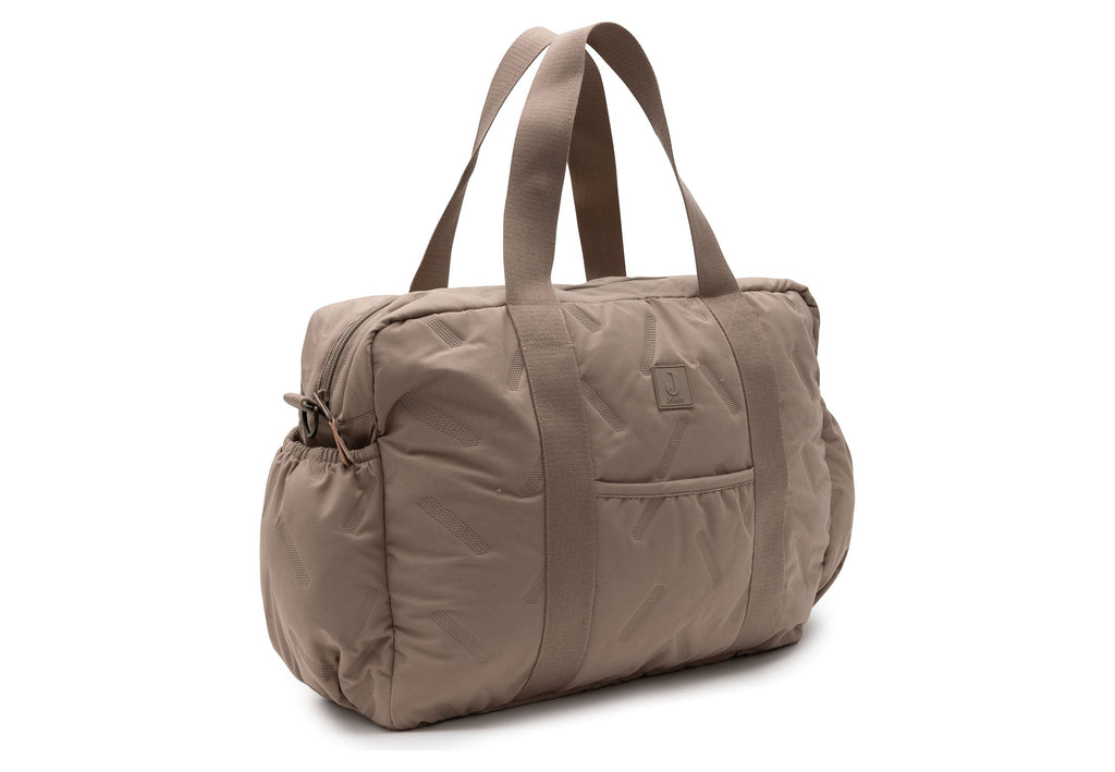 Jollein Luiertas Embossed Lily | Milky Coffee