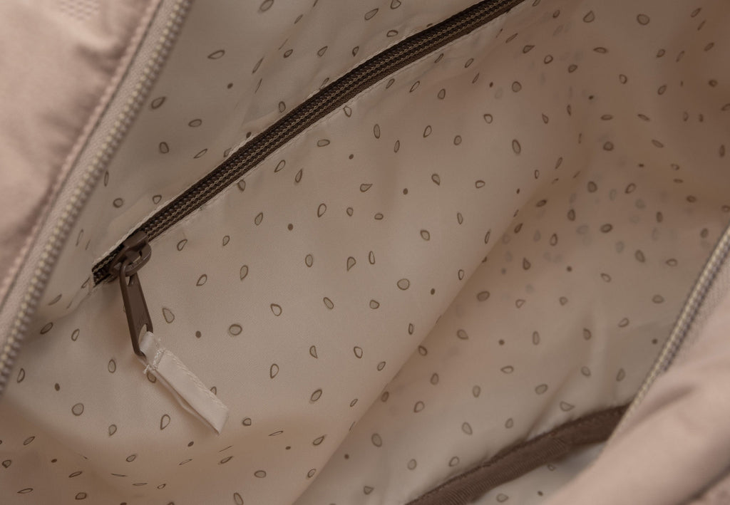 Jollein Luiertas Embossed Lily | Milky Coffee