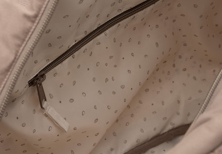 Jollein Luiertas Embossed Lily | Milky Coffee