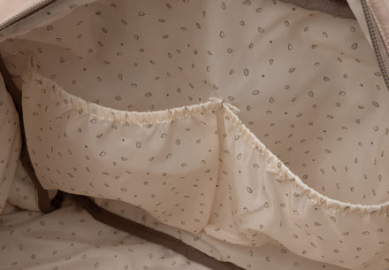 Jollein Luiertas Embossed Lily | Milky Coffee