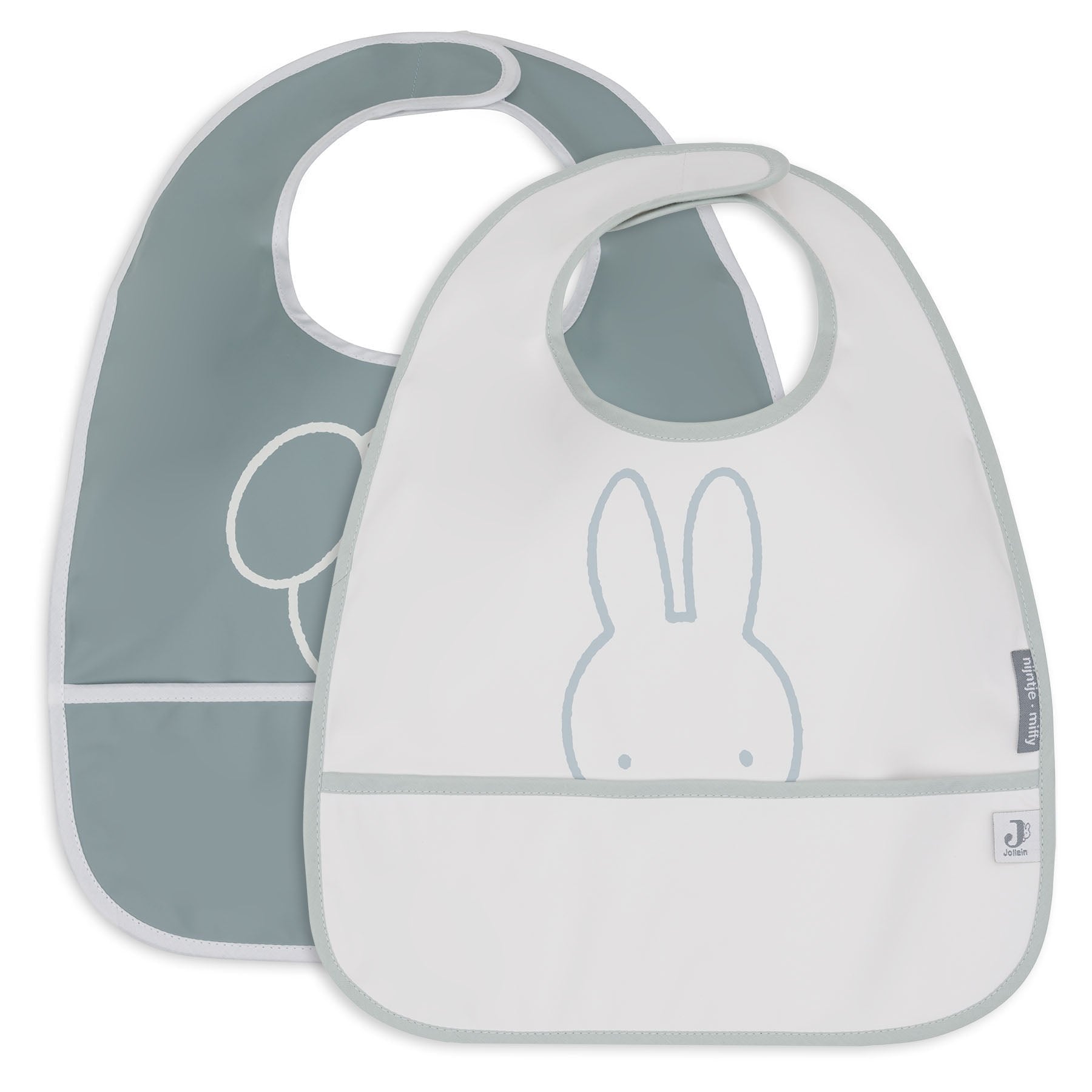 Jollein Slab Waterproof Miffy Peekaboo Sea Green (2pack)