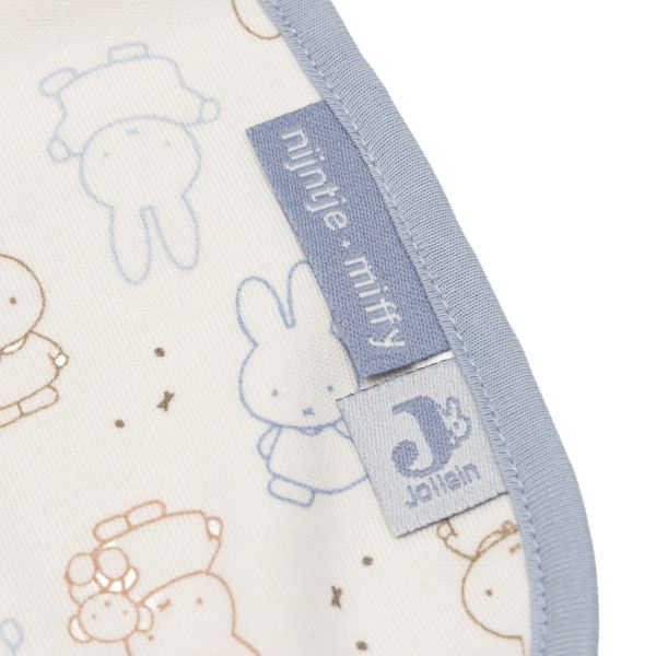 Jollein Slab Jersey Waterproof Miffy Moments Cloudy Blue (5pack)