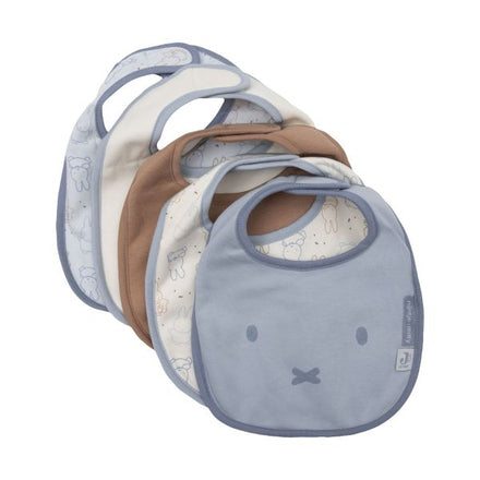 Jollein Slab Jersey Waterproof Miffy Moments Cloudy Blue (5pack)
