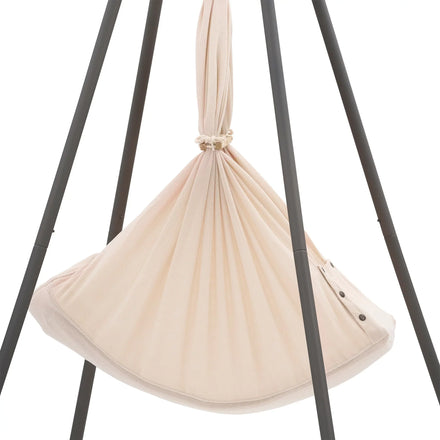 Nonomo Heavenly Dreams Baby Premium Wieg Almond + Move + Tipi Stand (stokken) Antraciet