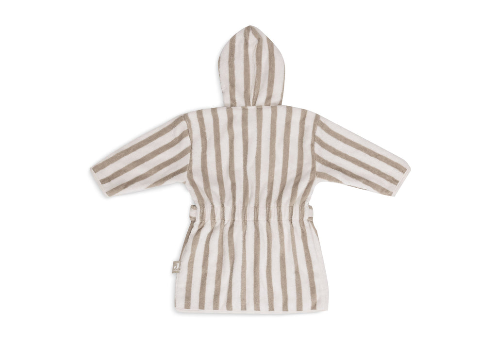 Jollein Badjas 1-2Y | Stripe Terry Olive Green Gots